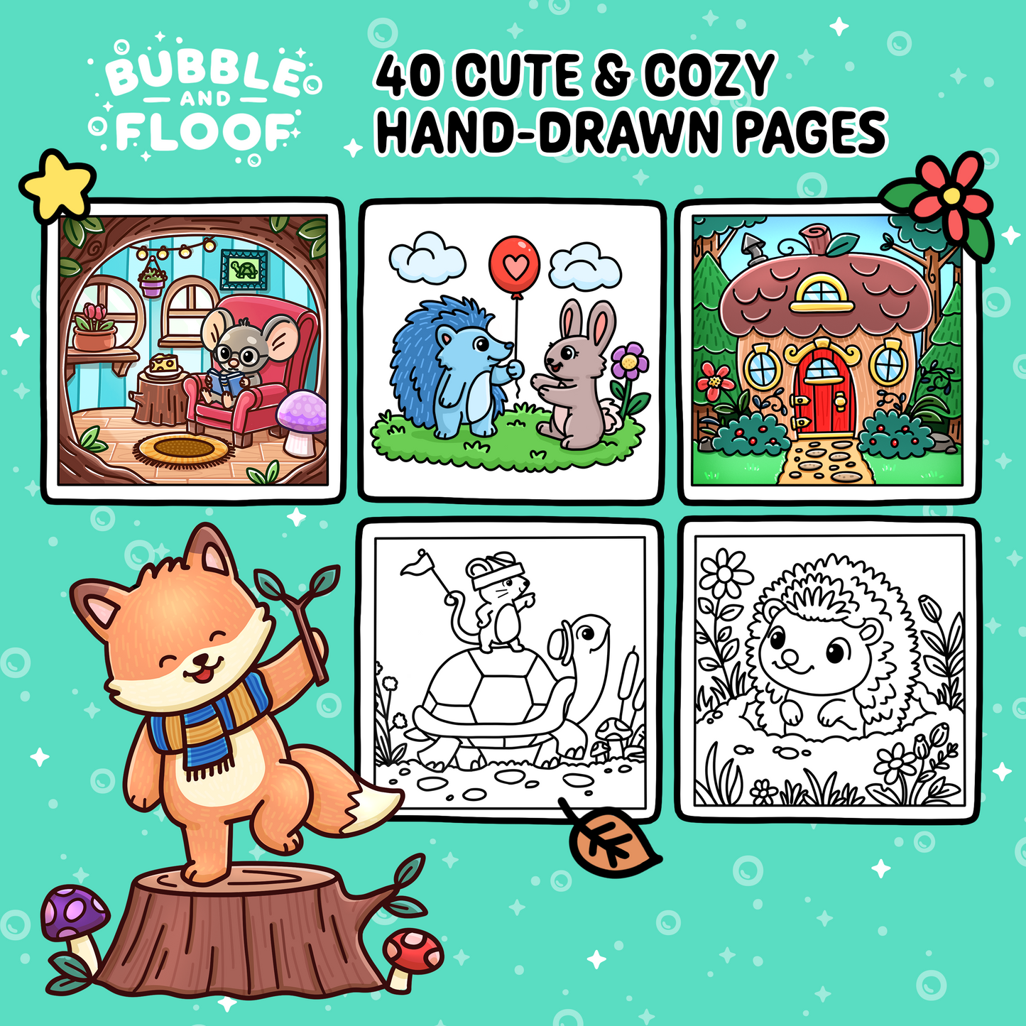Fuzzy Wuzzy Forest Coloring Book